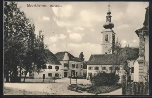 AK Mooskirchen, Marktplatz mit Kirche
