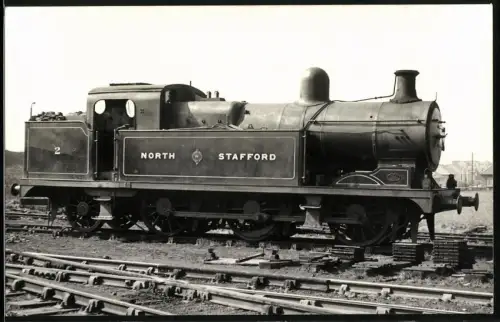Fotografie britische Eisenbahn North Stafford Nr. 2 mit Kohletender