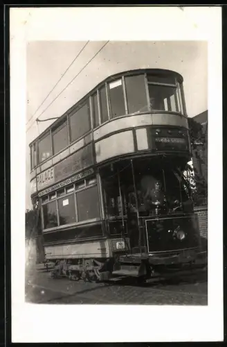 Fotografie englische Strassenbahn Bexley Council Tramways Car No. 24, Fahrtziel Horns Cross