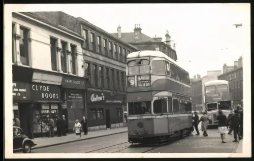 Fotografie W. P. Witherstone, London, englische Strassenbahn Linie 9