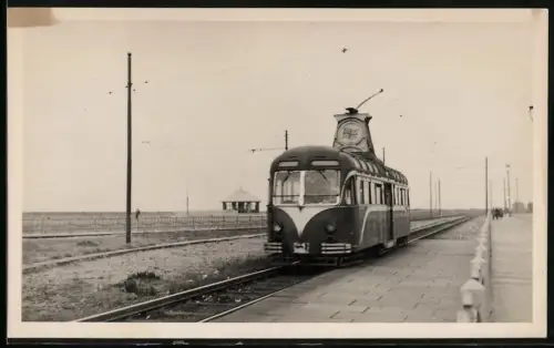 Fotografie englische Strassenbahn, Blackpool Tramways English Electric Railcoach