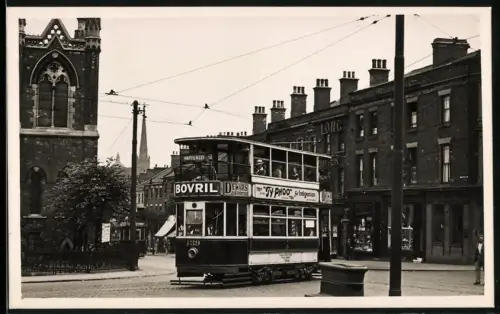 Fotografie englische Strassenbahn, Fahrtziel Mapperley