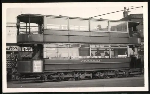 Fotografie englische Strassenbahn London Transport