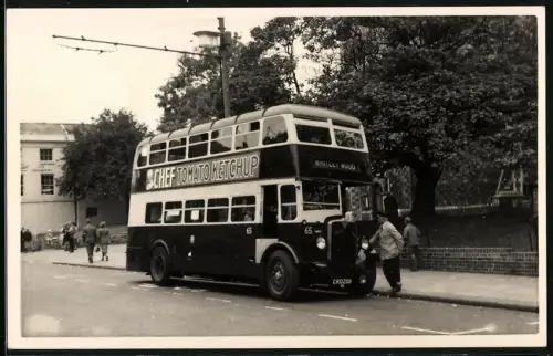 Fotografie C. Carter, englischer Berks Bus mit Fahrtziel Whitley Wood