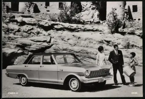 Fotografie Auto Chevrolet Chevy II, Paar nebst Limousine Modell 1964