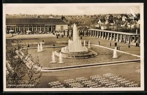 AK Düsseldorf, Schaffendes Volk grosse Reichsausstellung 1937, kleine Leuchtfontäne