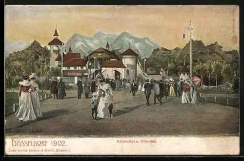 AK Düsseldorf, Ausstellung 1902, Suidenthal und Zillerthal