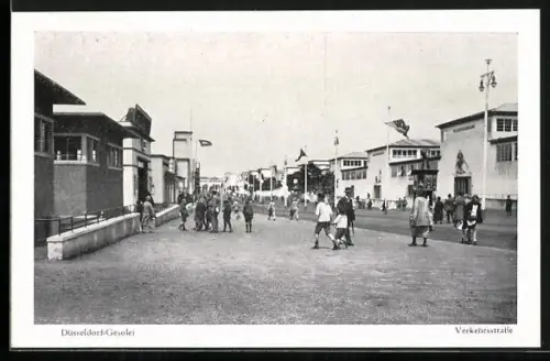 AK Düsseldorf, Ausstellung Gesolei, Verkehrsstrasse