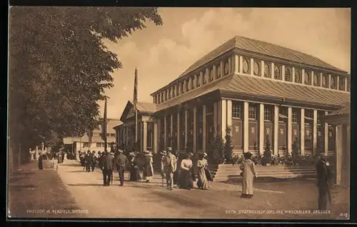 AK Dresden, Internationale Hygiene Ausstellung 1911, Österreichischer Staatspavillon