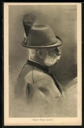 AK Kaiser Franz Josef I. von Österreich in Jagduniform