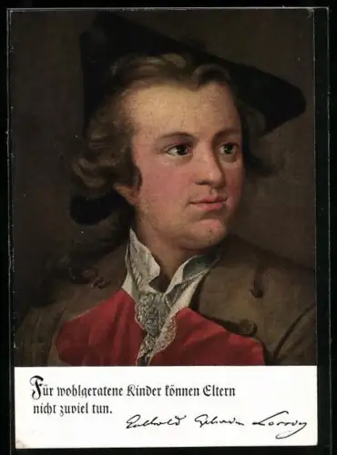 AK Portrait von Gotthold Ephraim Lessing