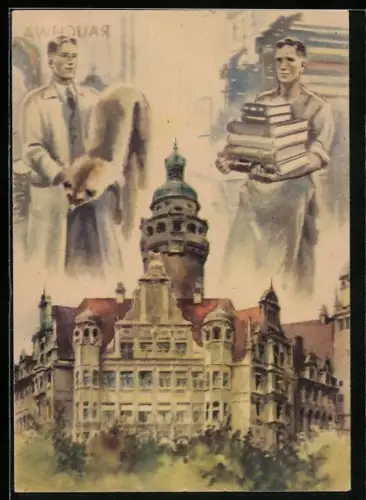 AK Leipziger Friedensmesse, Arbeiter & Wissenschaftler, Neues Rathaus