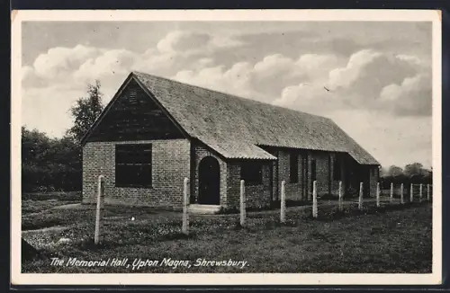 AK Shrewsbury, The Memorial Hall, Upton Magna