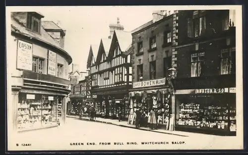 AK Whitchurch Salop, Green End from Bull Ring