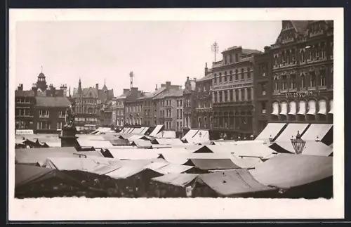 Foto-AK Leicester, Market Place