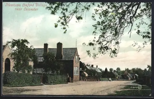 AK Newtown Linford Village near Leicester, Street View