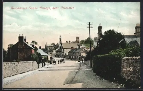 AK Woodhouse Eaves Village near Leicester, Street View