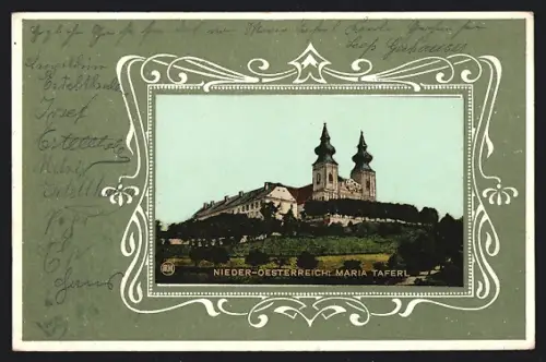 AK Maria Taferl /N.-Ö., Wallfahrtskirche, Ornament-Rahmen