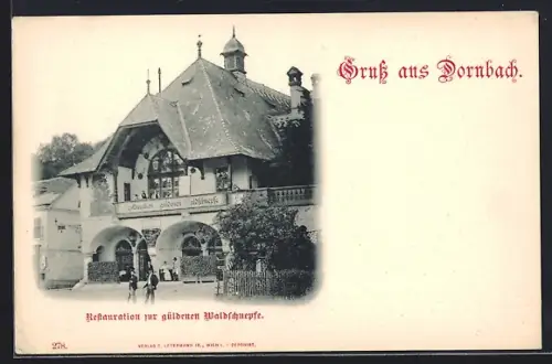 AK Wien, Dornbach, Restauration zur güldenen Waldschnepfe