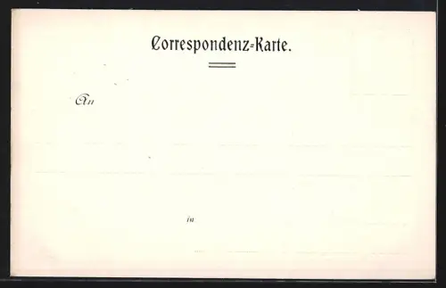 AK Wien, Kath. Lehrer-Verein Dr. Lorenz Kellner, Uhlplatz, Portrait, Zitat, Ornamente