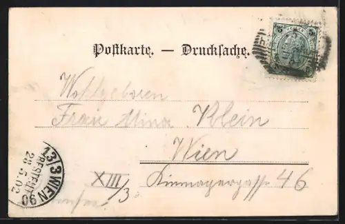 AK Hinterbrühl, Teilansicht mit Kirche