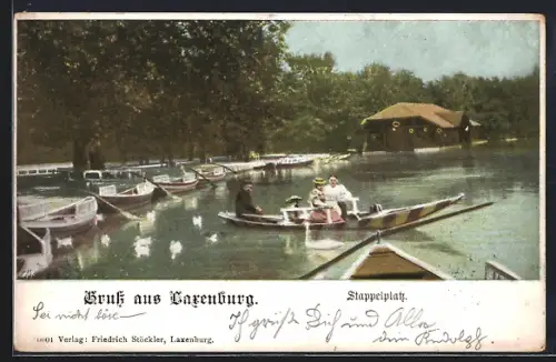 AK Laxenburg, Ruderboote am Stapelplatz