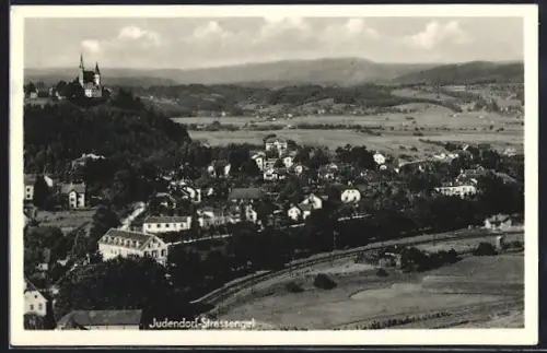 AK Judendorf-Strassengel, Teilansicht mit Kirche