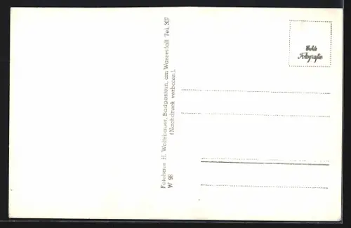 AK Badgastein, Teilansicht mit Rathausberg