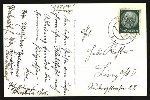 AK Maria Adlwang /Oberdonau, Ortsansicht von einer Anhöhe aus