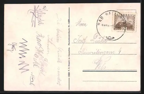 AK Bad Hall, Teilansicht mit Kirche