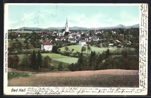 AK Bad Hall, Teilansicht mit Kirche