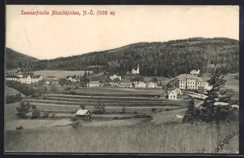 AK Mönichkirchen, Ortspanorama