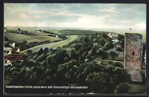 AK Eckartsberga i. Thür., Blick nach dem Schlachtfeld von Auerstedt