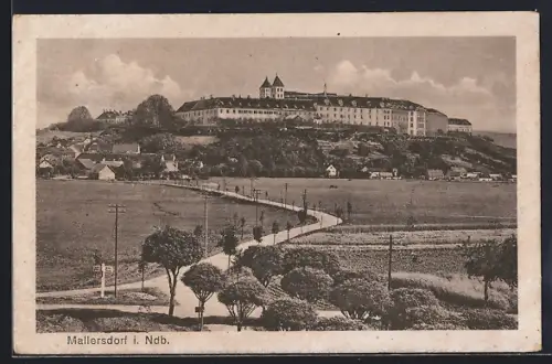 AK Mallersdorf i. Ndb., Ortsansicht aus der Vogelschau