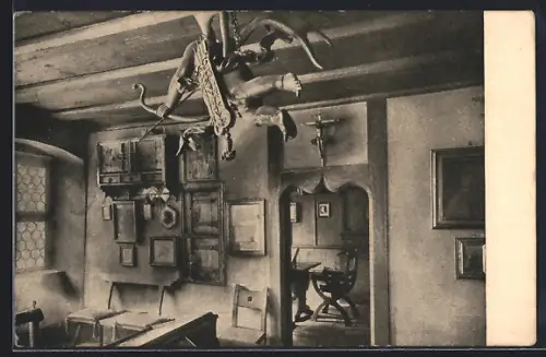 AK Nürnberg, Albrecht Dürer-Zimmer I, Fensterpartie