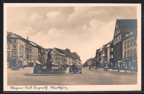 AK Bayreuth, Blick über den Marktplatz