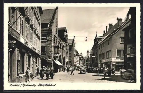 AK Lindau /Bodensee, Geschäfte in der Hauptstrasse
