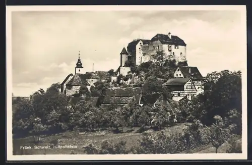 AK Hiltpoltstein /Fränk. Schweiz, Blick auf die Burg