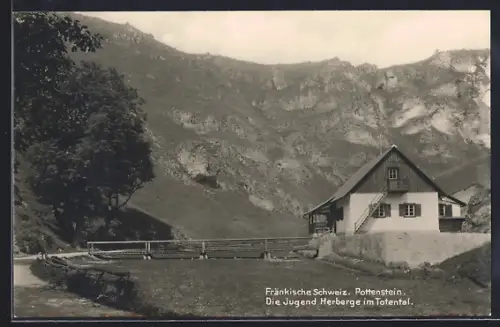AK Pottenstein /Fränkische Schweiz, Jugendherberge im Totental