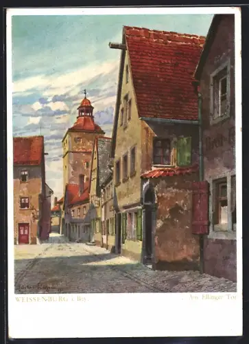AK Weissenburg i. Bay., Am Ellinger Tor