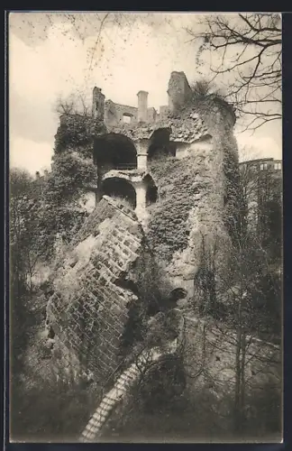 AK Heidelberg, der gesprengte Turm oder Krautturm