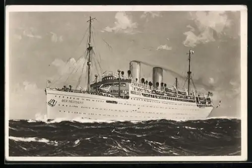 AK Passagierschiff Der Deutsche, Nordd.-Lloyd Bremen