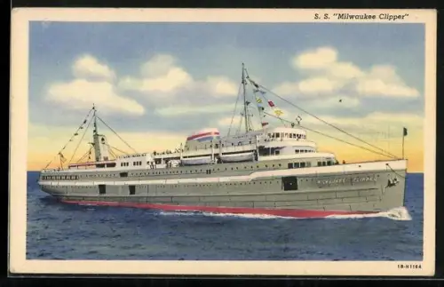 AK Passagierschiff SS Milwaukee Clipper in Fahrt