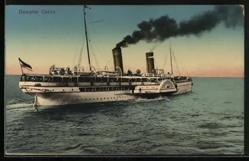 AK Dampfer Cobra in Fahrt, Passagierschiff