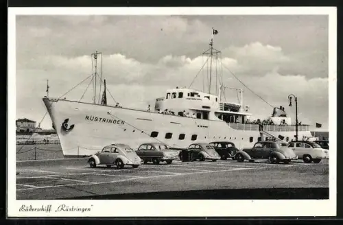 AK Passagierschiff Rüstringen vor Anker