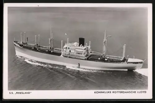 AK S.S. Friesland in voller Fahrt auf hoher See, Handelsschiff