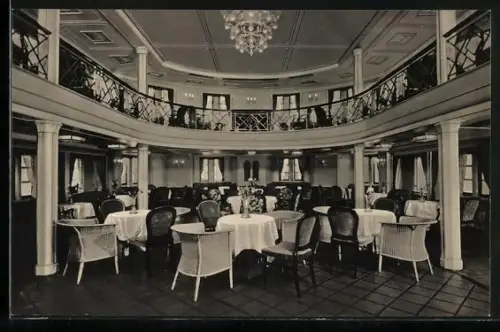 AK Passagierschiff New York, Halle 2. Klasse