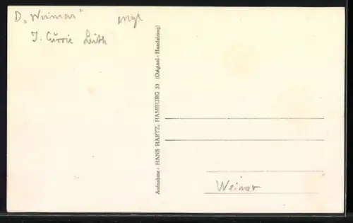 AK Handelsschiff Weimar mit Dampfer Auguste