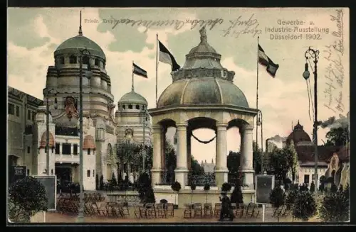 AK Düsseldorf, Gewerbe-und Industrie-Ausstellung 1902, Musikpavillon