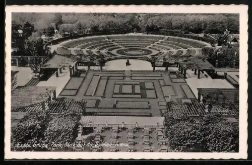AK Essen, Gruga-Park, Blick auf die Dahlien-Arena